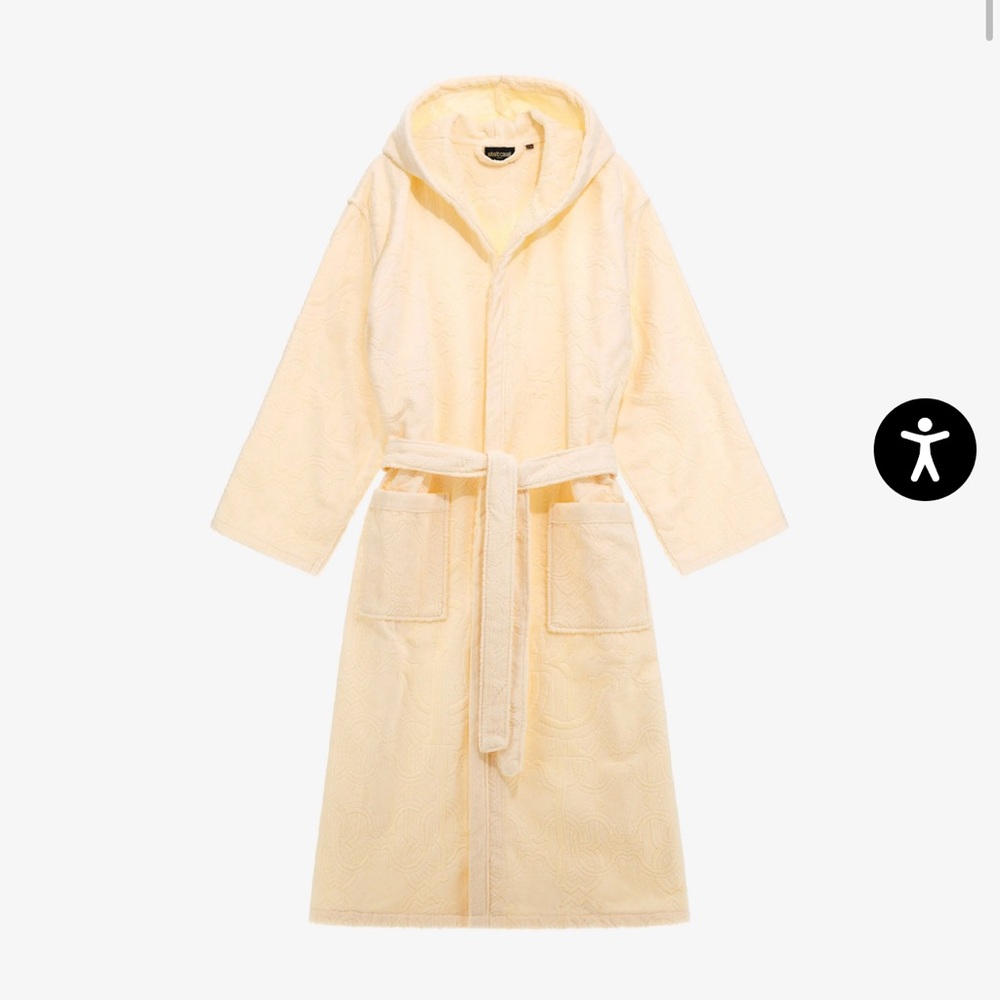 Roberto Cavalli Araldico Hooded Bathrobe XXL